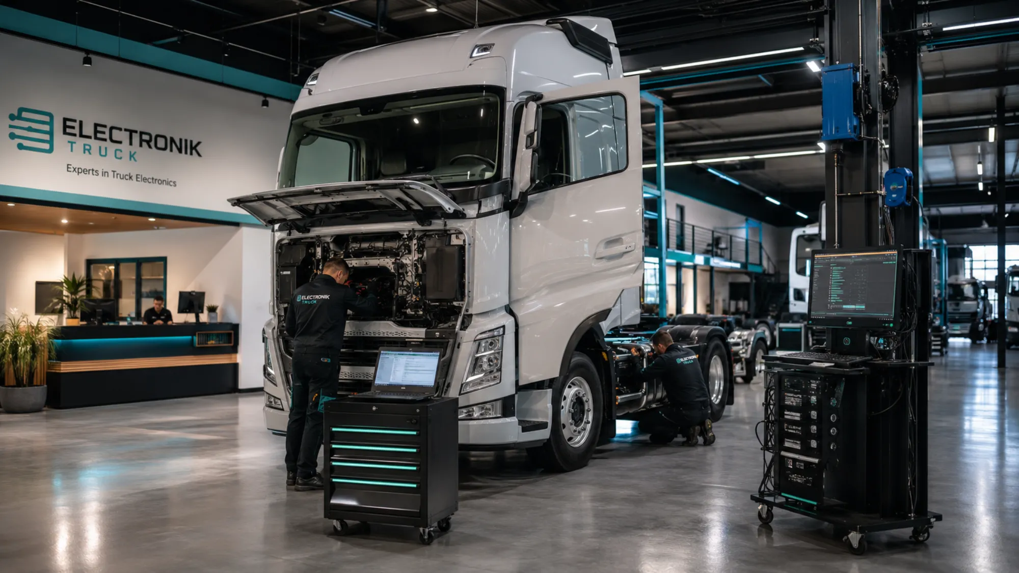 Atelierul Electronik Truck — camion în diagnoză, Chișinău